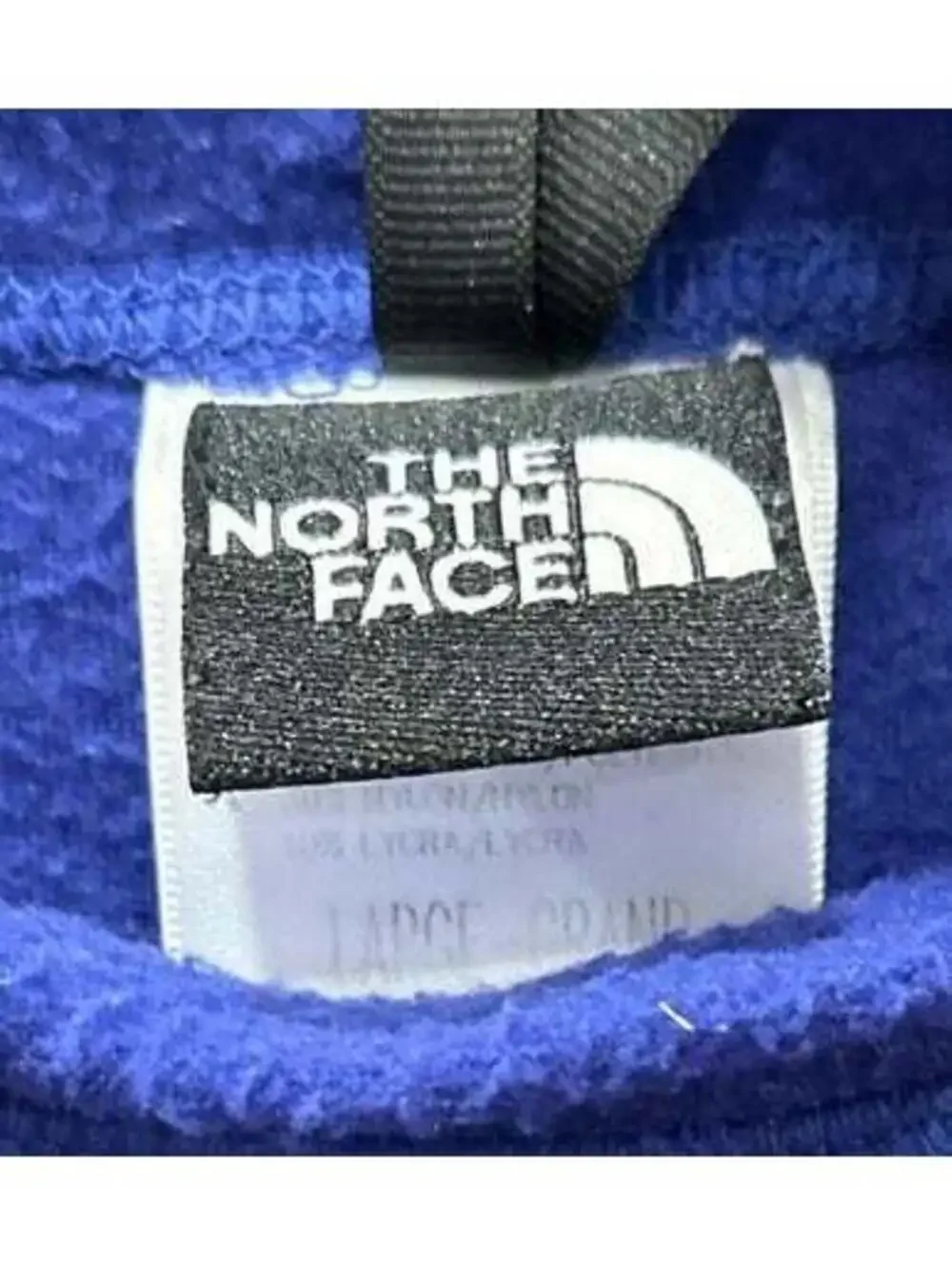 The north face fleece pull over size large